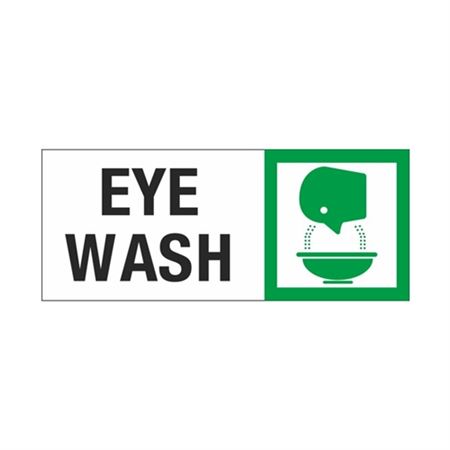 Eye Wash 7" x 17" Sign